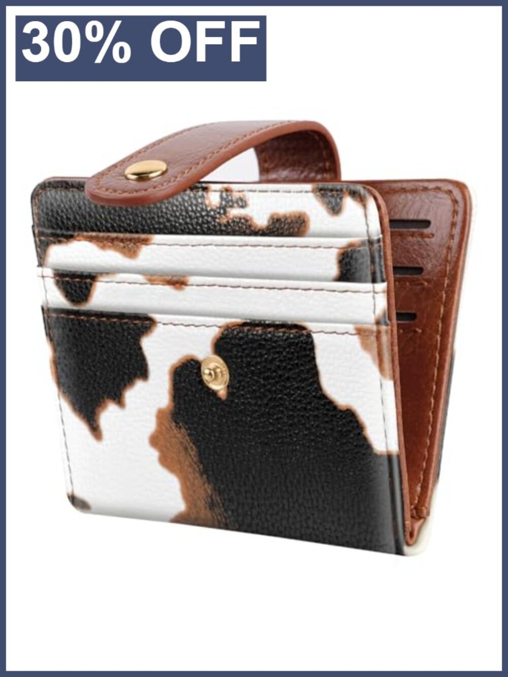 Slim Minimalist Bifold Cowhide Leather Wallet RFID Blocking Card Holder